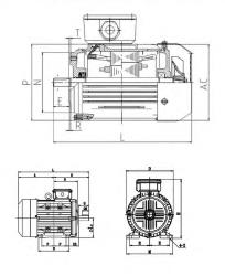 MOTOR DE IMAN B14 4 POLOS VELOCIDAD 3000 RPM VOLTAJE NOMINAL 230 PAR NOMINAL 2.54 NM CORRIENTE NOMINAL 2.4 A REF. EURA DRIVES EVPM-401IN2Y063D30A14